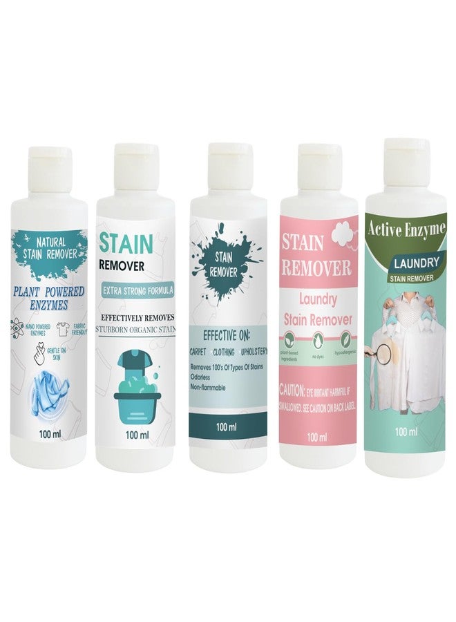 مجموعة مزيلات بقع توفوس: مزيل بقع القمصان، والدمى، والسماء، والوردي، والفستق | محلول تنظيف متعدد الأسطح للملابس والأقمشة والمفروشات (100 غرام لكل عبوة) - Image 1